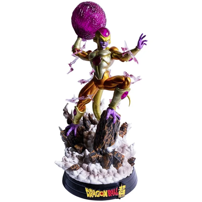

Dragon Ball Z Figure Anime Golden Son Goku Frieza Final Form Fukkatsu Will Shine Action Figure Model Collection Statue Toy Gift