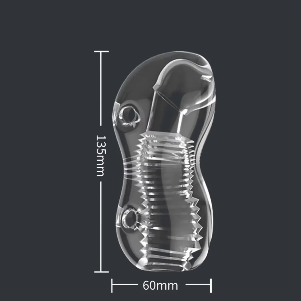Male Masturbator Cup Soft  Pussy Transparent Vagina Adult Goods Endurance Exercise Vacuum Pocket Cup for Adults Sex Toys for men