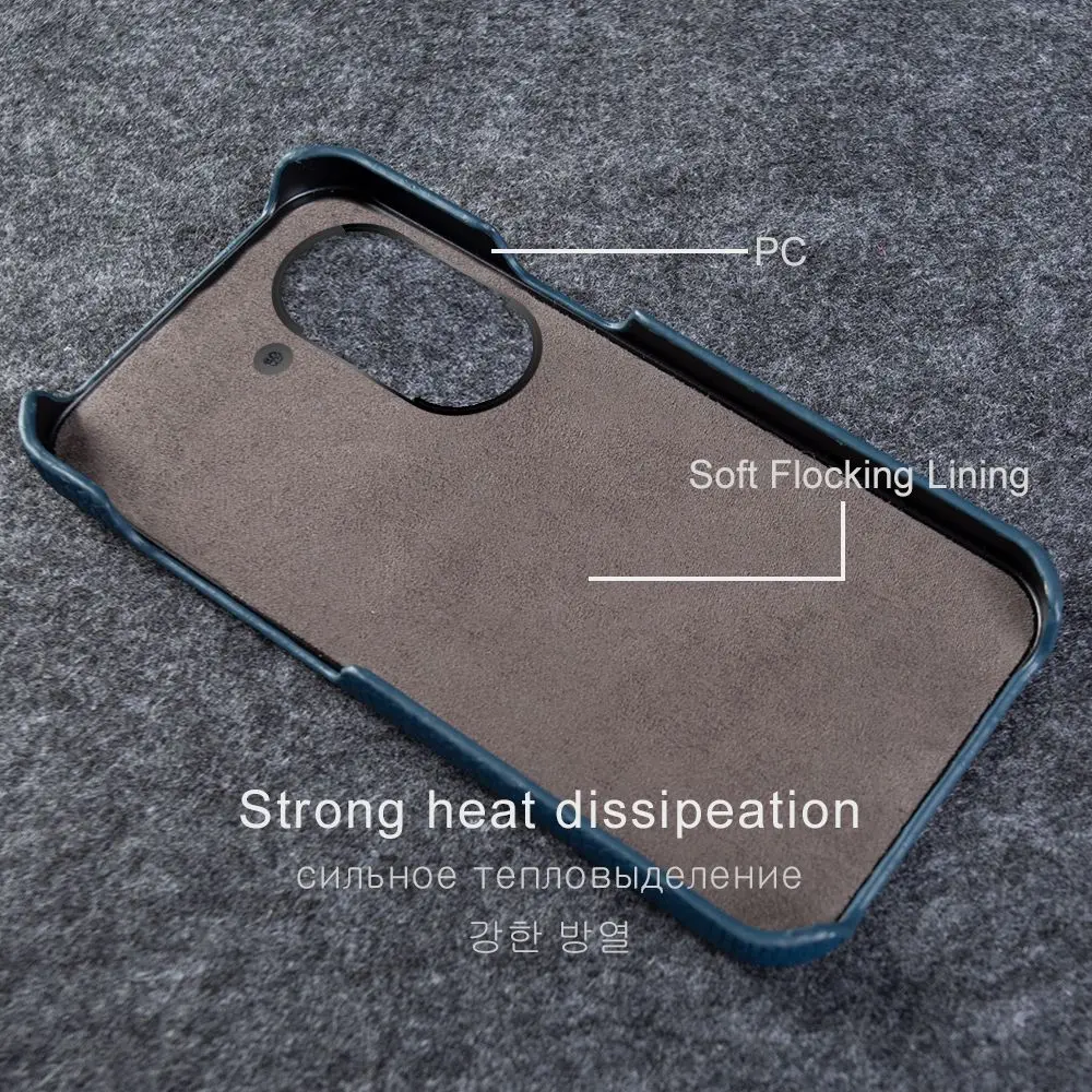 Premium Real Leather Phone Case - Luxurious Protective Back Cover