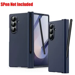 Enhanced Protective Case with S Pen Holder and Screen Protector for Galaxy Z Fold4 (NavyBlue)