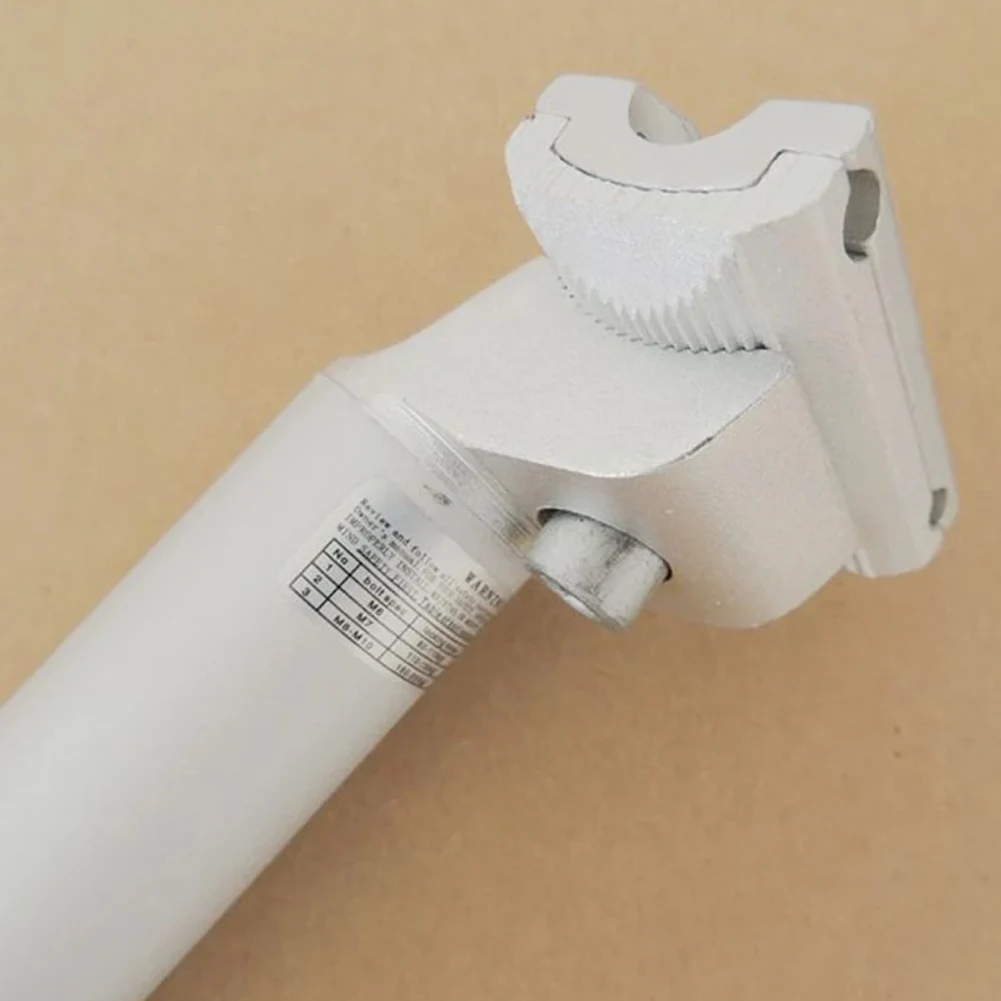 Seatpost White Seat Tube 3.04cm 50cm White Bicycle Seatpost Folding Bicycle Aluminum Alloy-Folding Accesseries