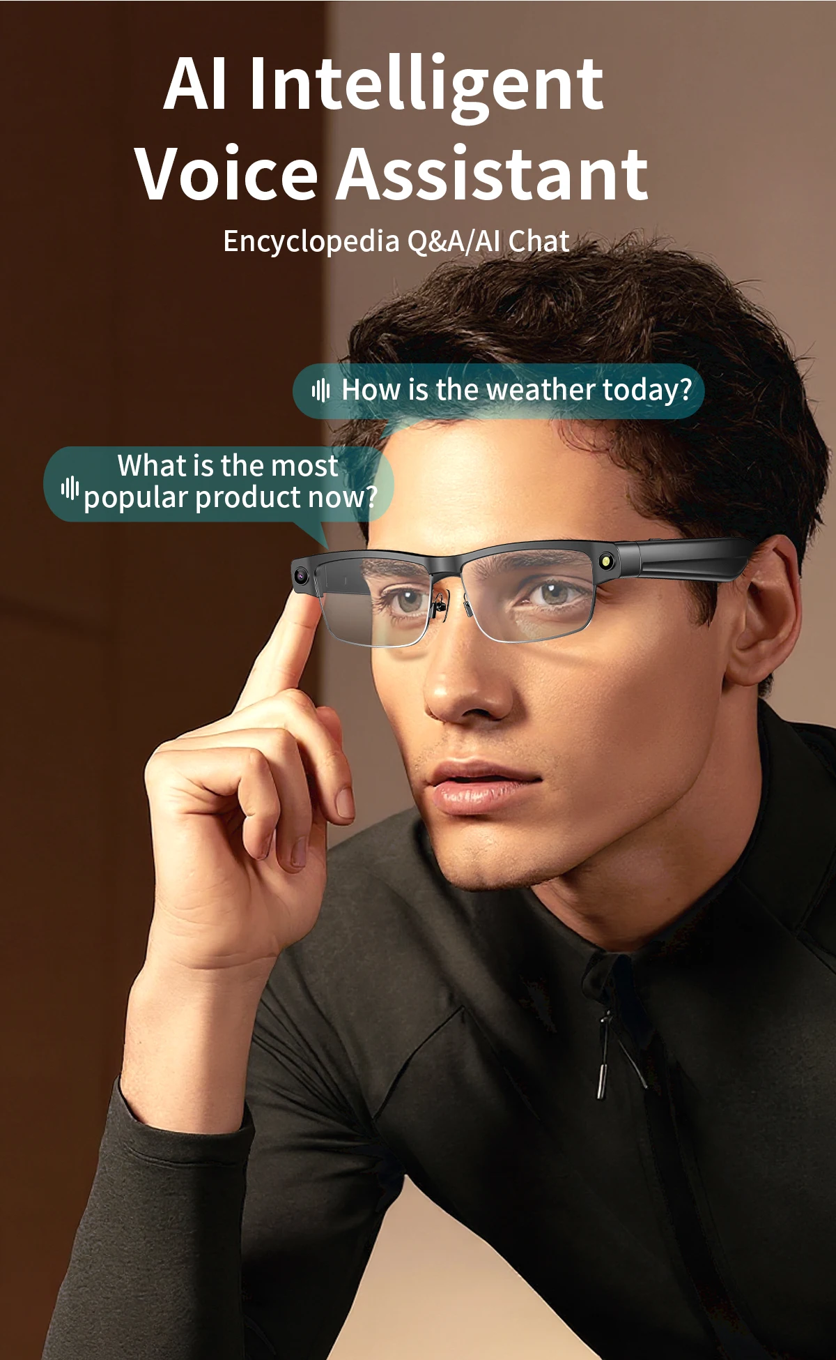 Smart Glasses With Ai Voice Assistant And Hd Video Camera_voghion.com