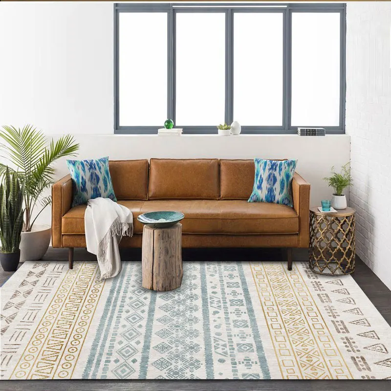 

Geometric Fringe Carpets Living Room Rugs Decoration Bedroom Carpet Colored Children Carpet Prayer Rug Large Area Washable