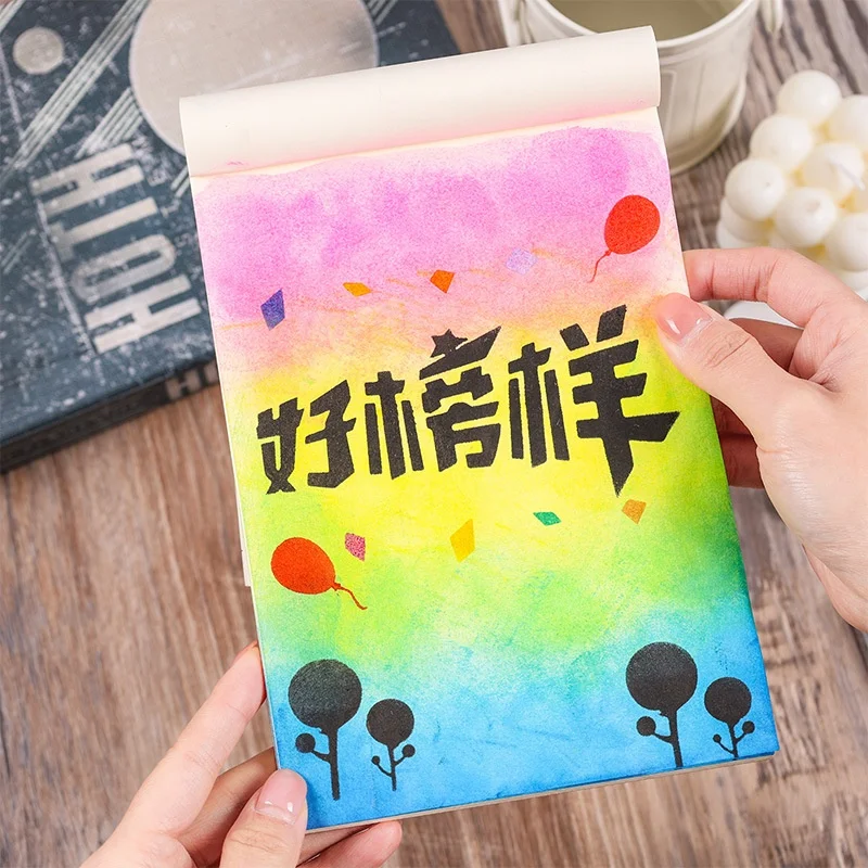 1개 나무 손잡이 스펀지 씰 핸드 아카운트 DIY 채색 도구 스크랩북 사진 앨범 장식 채색 재료