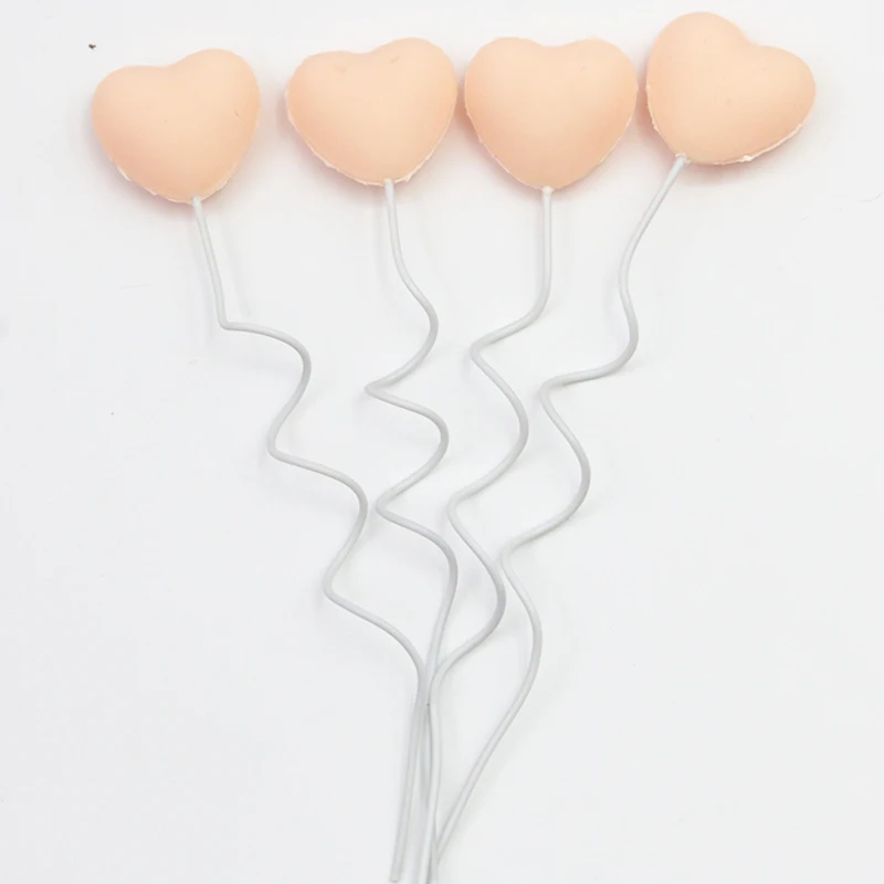 (10pcs/pack) 25mm Soft Rubber Three-dimensional Decoration Card Wedding Party Decorations Valentine's Day Card