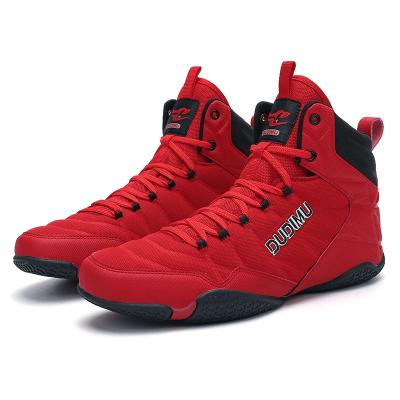 Unisex Professional Wrestling Boots Boxing Shoes Men's Women's Wearable Fighting Shoes Couple Wearable Comfortable Sneakers