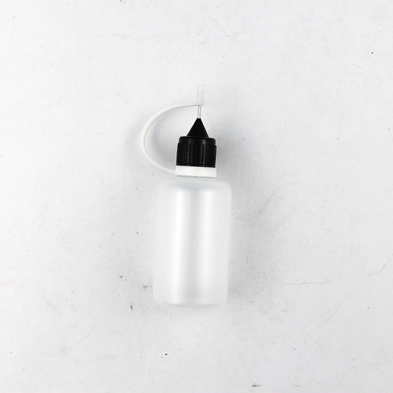 30ml Plastic Squeeze Bottle Needles Tip Pottery Tools 5Pcs