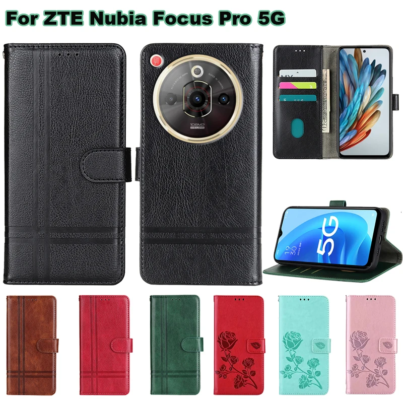 Vintage PU Leather Case ZTE Nubia Focus Pro 5G Fundas Coque Wallet Cover Capinha De Celular чехол phone case leather phone case leather wallet case leather case