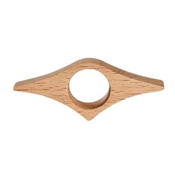 Elegant Wooden Thumb Bookmark for Easy One - Handed Reading - Ideal for Book Lovers and Office Use (C)