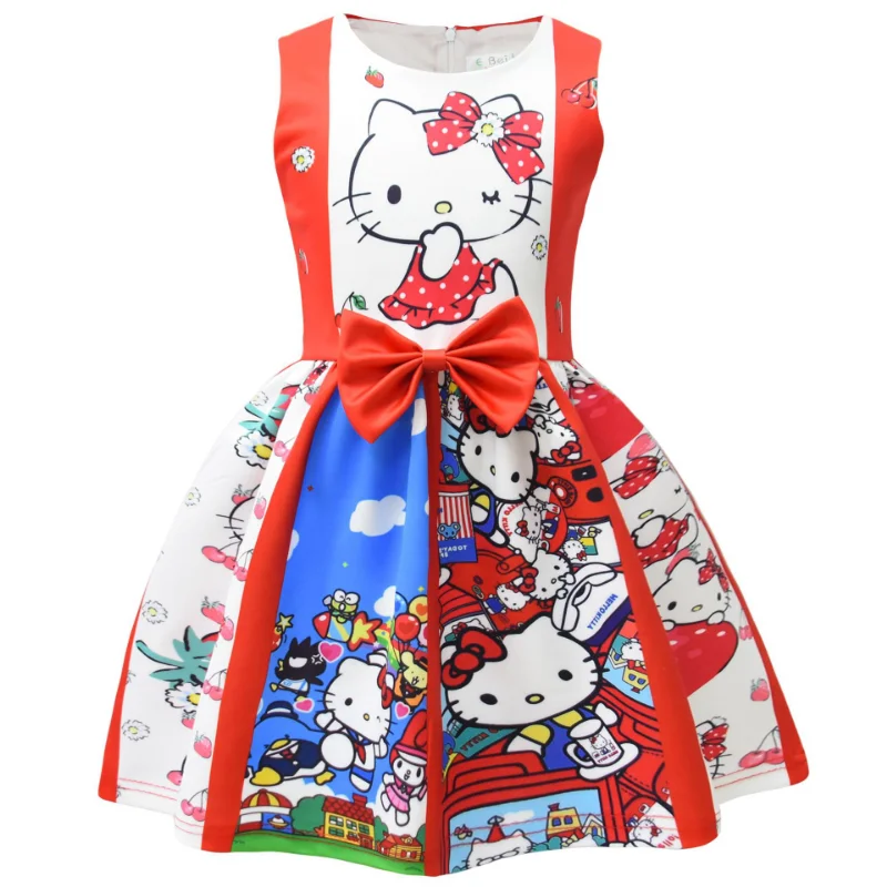 Vestido Hello Kitty Estampado Florido Kawaii Moda Japonesa, Roupa Infantil  para Bebê Hello Kitty Nunca Usado 85833894