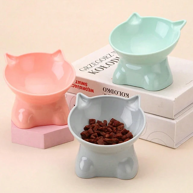 Hot pet high foot bowl Cat cutlery Cat bowl dog bowl anti-upset water bowl Food bowl cat food bowl dog food bowl 3