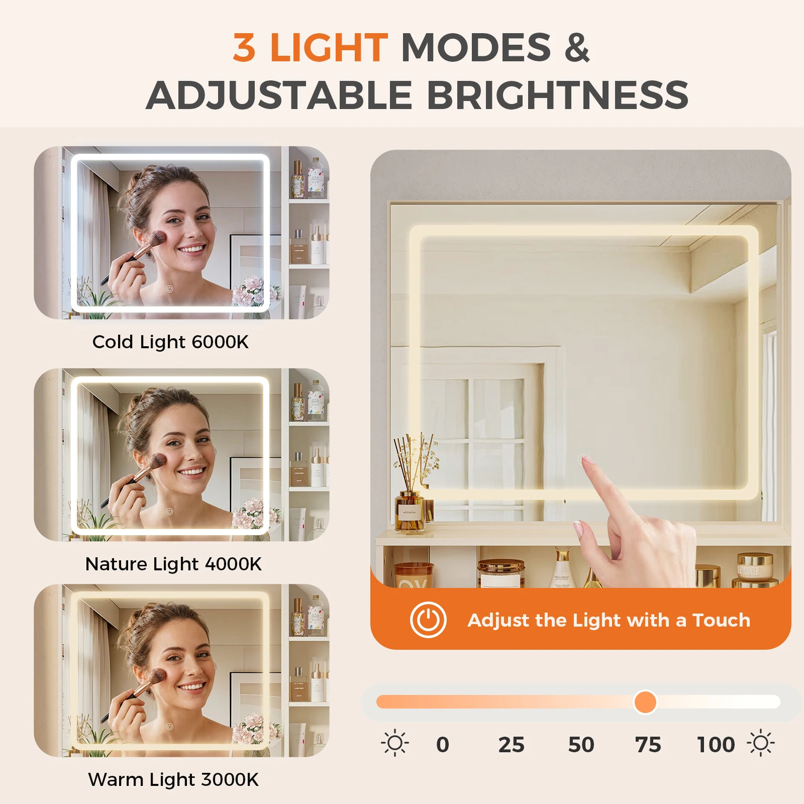 Built-in charging station and outlets