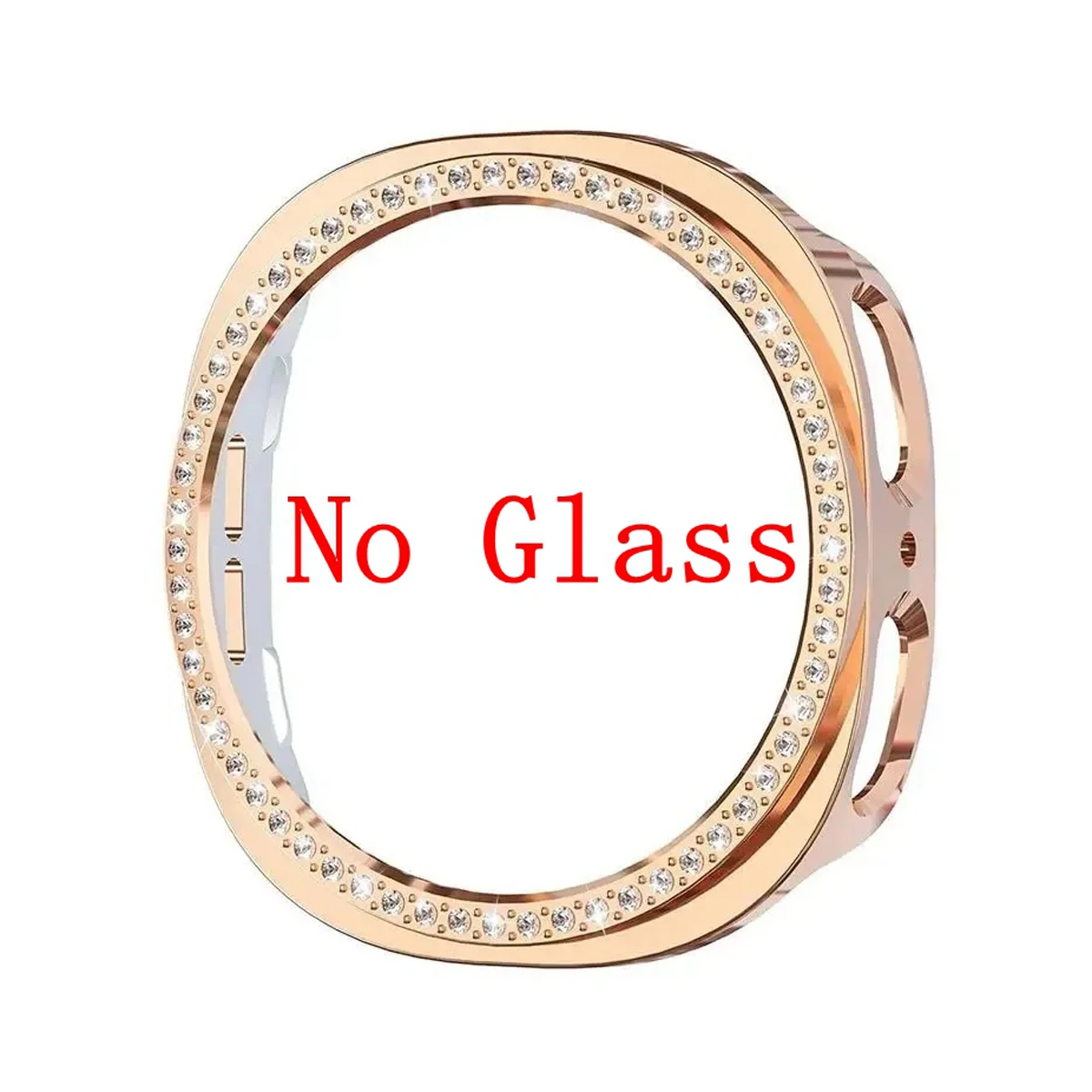 Stylish Diamond Hollow Protective PC Case for Smartwatch - No Glass