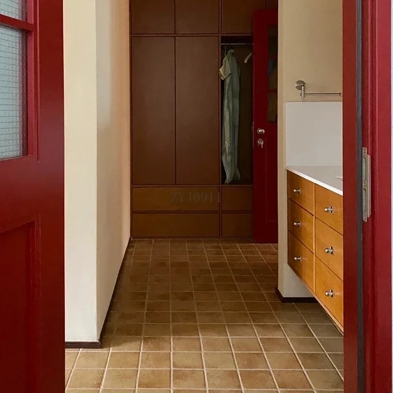 Cabinet Floor Bathroom Space Saving Narrow Furniture Mirrors Multifunction Home Column Storage Small Closet Wooden Wc