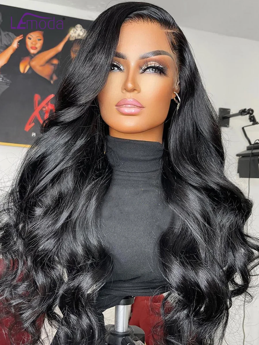 

Body Wave 13x6 HD Lace Frontal Wig 13x4 Human Hair Wigs For Women Brazilian 30 32 Inch Wigs On Sale Clearance Human Hair Lemoda