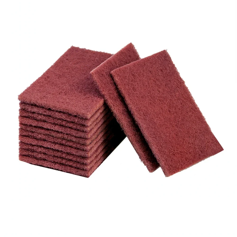 Nylon Emery Scouring Pad Iron Pot Rust Removal Decontamination Clean Wipe Dish Towels Clean Rag Kitchen Bathroom Clean Tool 4