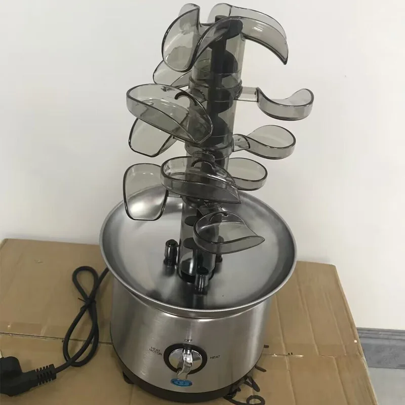 Electric 4 Layers Commercial Chocolate Waterfall Machine Stainless Steel Chocolate Fountain Machine Fountain