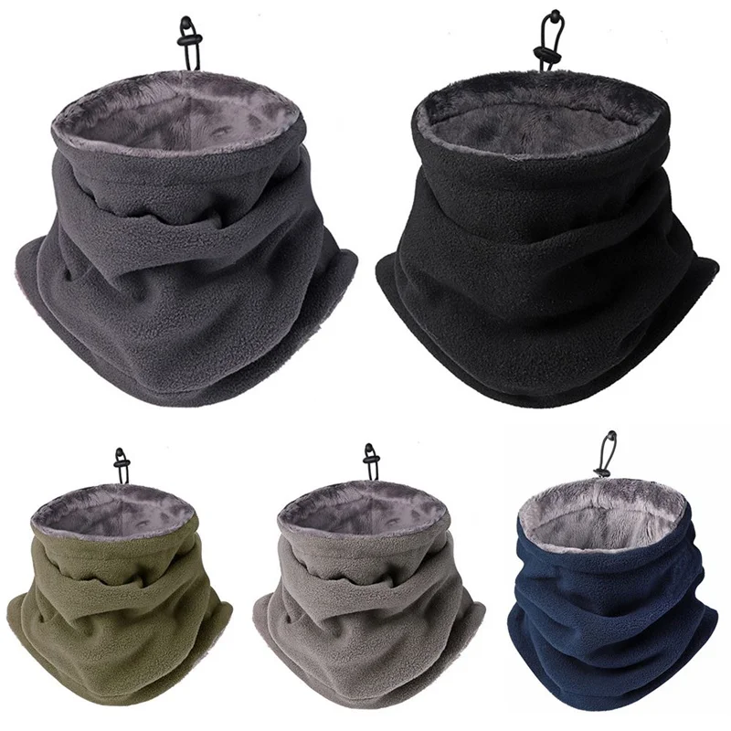 

1Pcs Soft Polar Fleece Neck Warmer Fishing Sport Scarf Face Mask Camping Hiking Hat Thick Cycling Outdoor Cold-proof Scarves