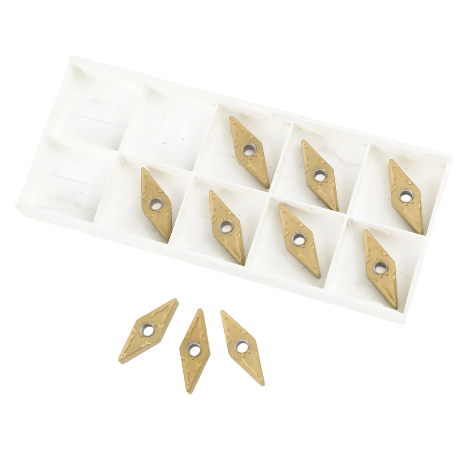 10Pcs VNMG160408-MA VNMG332 카바이드 인서트 터닝 커터 도구 CNC 선반 커터 블레이드 플레이트 터닝 인서트