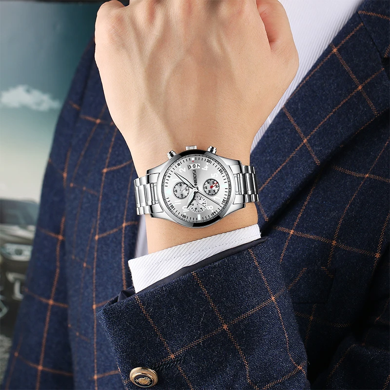 NIBOSI Mens Watches Top Brand Luxury Sport Watch Waterproof Quartz Male Clock Casual Military Wristwatch Relogio Masculino