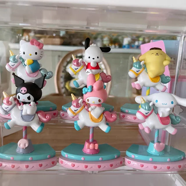 Três Lio Dream Carousel: Uma Coleção Encantadora de Bonecas Sanrio para Crianças 2 Bonecas Sanrio Encantadoras para a Imaginação Infantil