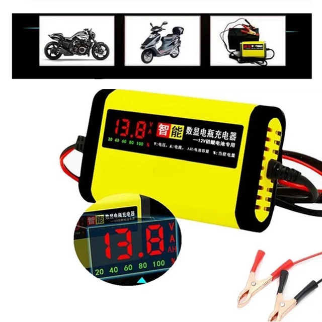 Motorrad-Ladegerät 2-Amp 12V Batterie ladegerät Kfz-Batterie halter für  2ah-20ah Blei-Säure-Batterien - AliExpress