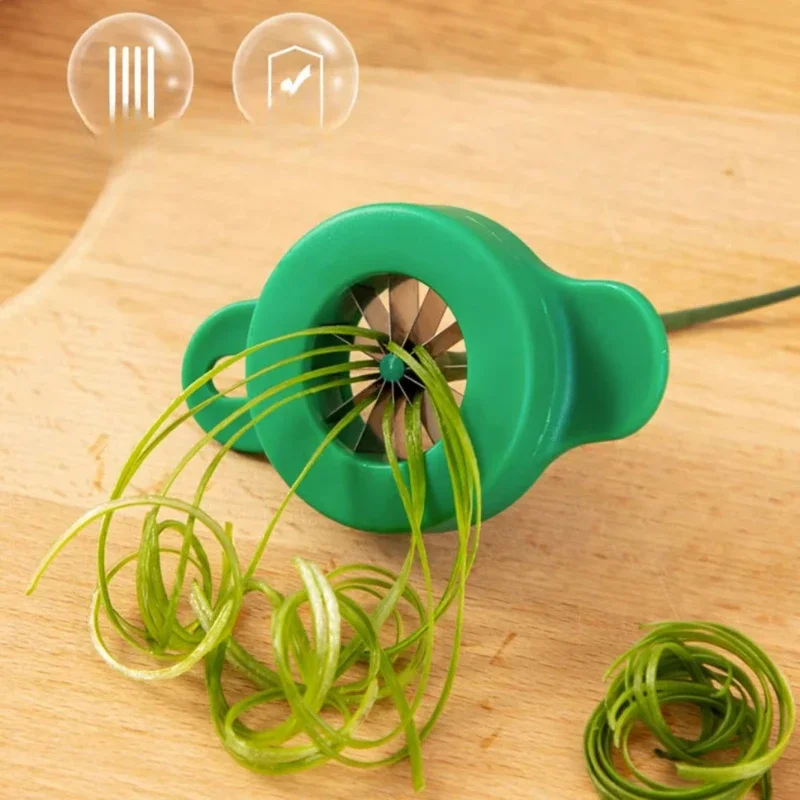 2pcs Green Onion Easy Slicer Shredder Plum Blossom Cut Green Onion Wire  Drawing Superfine Vegetable Shredder Kitchen Accessories