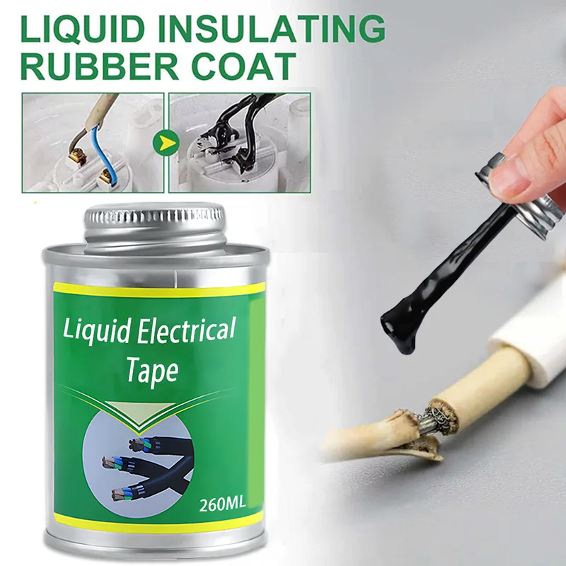 

100/260ml Liquid Electrical Tape Waterproof Insulating Tape Repair Rubber Electrical Wire Cable Liquid Insulation Paste Sealant