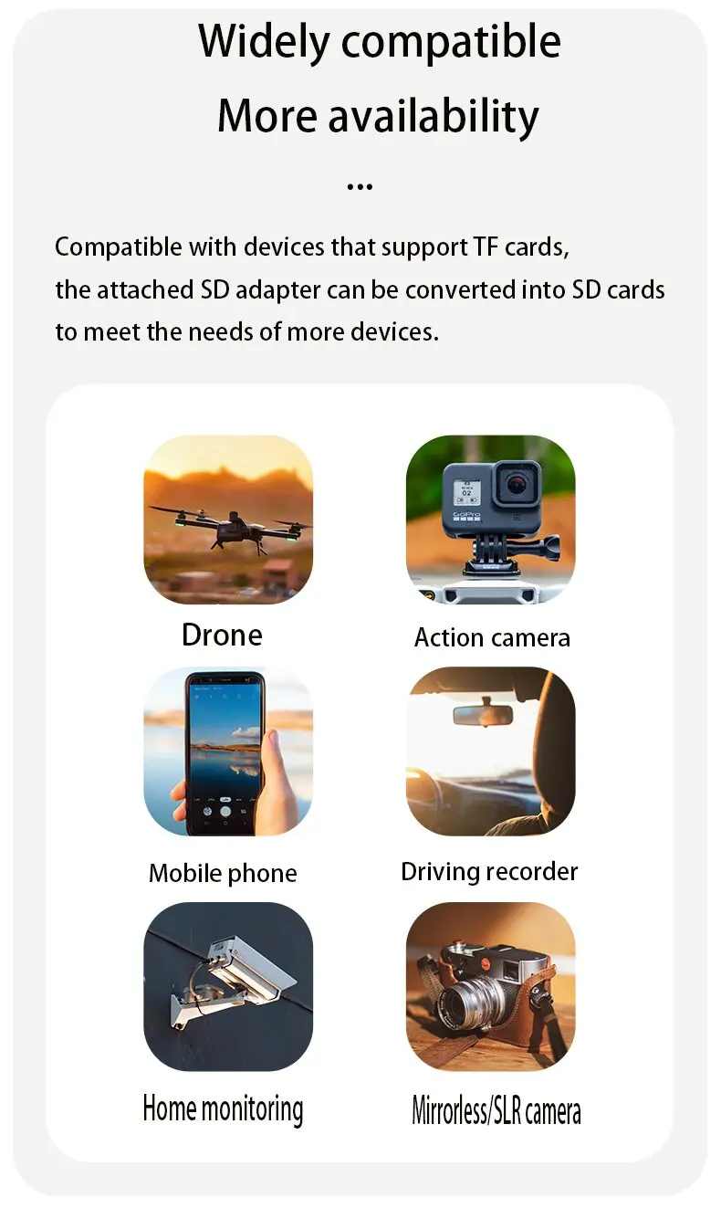 100% ALUNX ũ TF SD ī, Ŭ 10  ޴ UAV  ī, 16GB, 8G ޸ ī ÷, 64GB, 128GB, 32GB