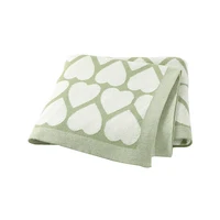 Newborn Baby Blankets Swaddle Wrap 90*70cm Cotton Knit Infant Soft Reversible Stroller Nursery  Bedding Cradle Quilt All Seasons 1