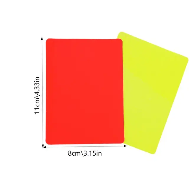 Soccer Referee Red and Yellow Card Tools Professional Football Soccer Ball Match Referee Kit Soccer Standard Cards 6