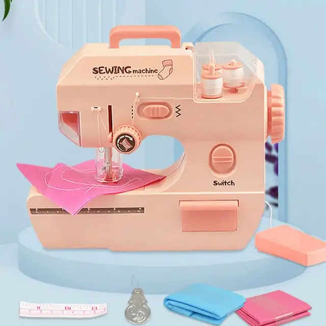 Kids Simulation Small Appliances Role Play House Game Kids Portable Sewing Machine Children Educational Interactive Toy For Gift 2
