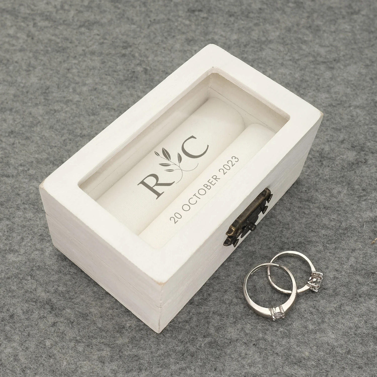 Wedding Ring Box Personalised Engagement Ceremony Box