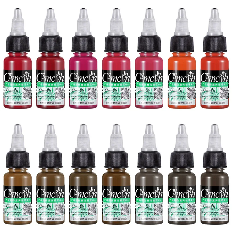 Perma Blend Pigment Microblading Lip Tattoo Ink 15ML Permanent Makeup Eyebrow Micropigmentation Tint Natural Ingredients Paint tattoo ink tattoo ink pigment