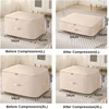 Space Saving Compression Storage Tote Bag Heavy Duty Multipurpose Rectangle Fabric Organizer for Comforters Clothes and Blankets 5