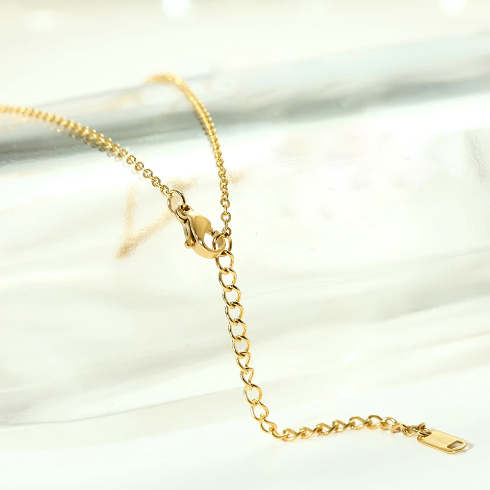 Fashion Initial Necklace Gold Color Cut Letters Single Name Choker