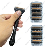 Manual Razor For Men Five Layers Blades Men Shaving Stainless Steel Blades Suit For Fusion5