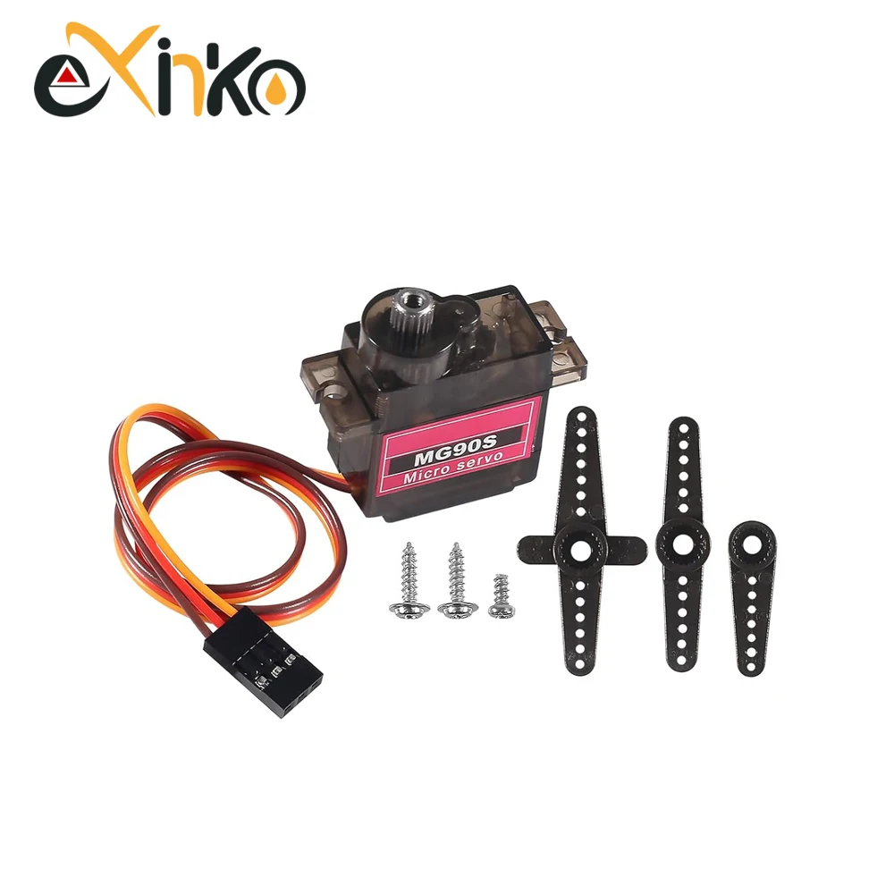 1-10pcs MG90S Servo All Metal Gear 9g SG90 Upgraded Version For Helicopter Plane Boat Car Trex 450 RC Robot 180/360 degree 5