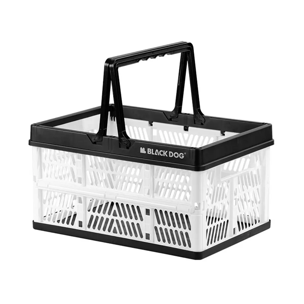 Foldable PP Storage Basket for Camping Picnic Kitchen