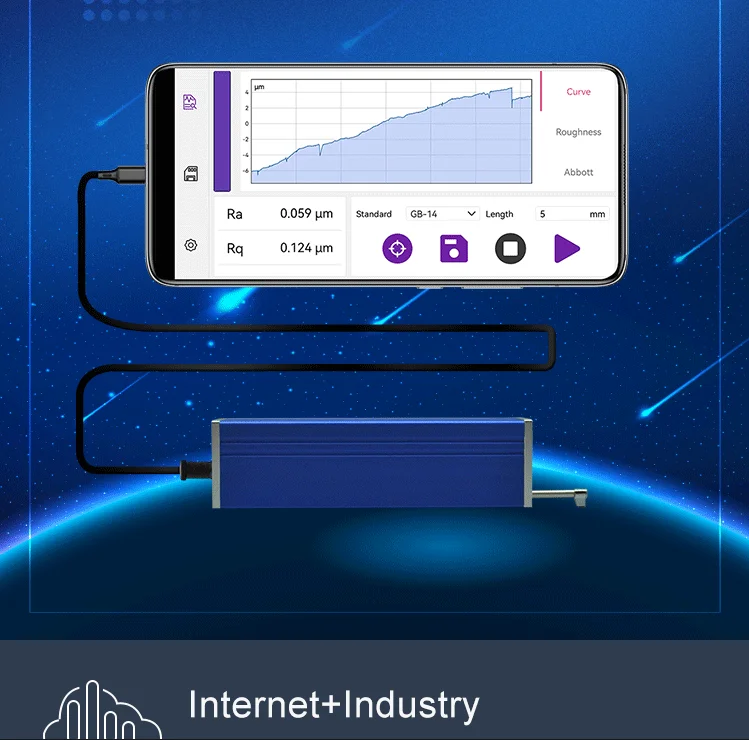Surface Roughness Tester New Type Intelligent Roughness Detector Support for PDF