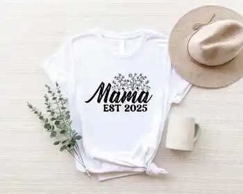 Custom Floral Mama Shirt Gift