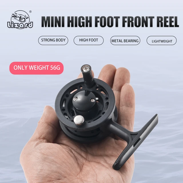 Lizard Highfoot Mini Fly Fishing Reel, Cheapness Fishing, All Plastic Main  Body Reel Handle, Sale - AliExpress