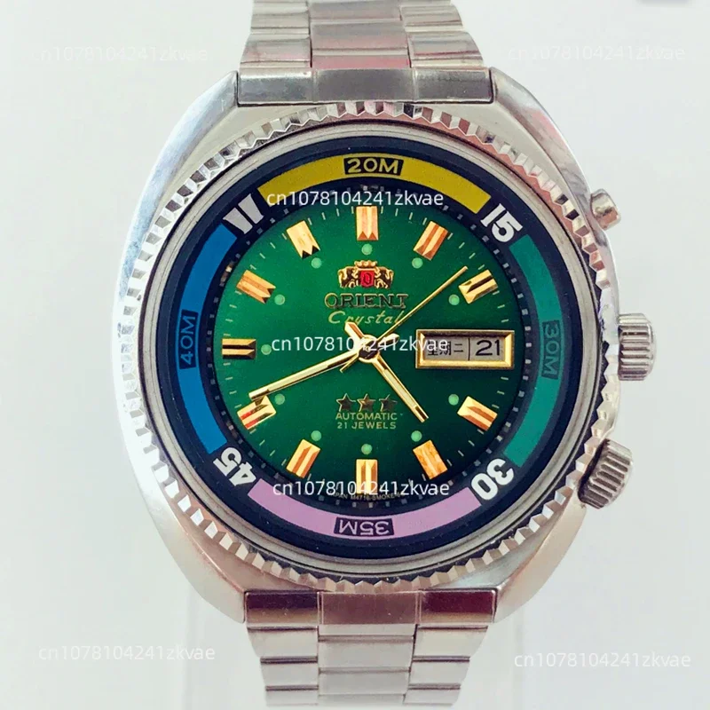 

Automatic Mechanical Watch Double Lion Multi Color Oriental Land Sea Air Men's Wrist Watch 1990s