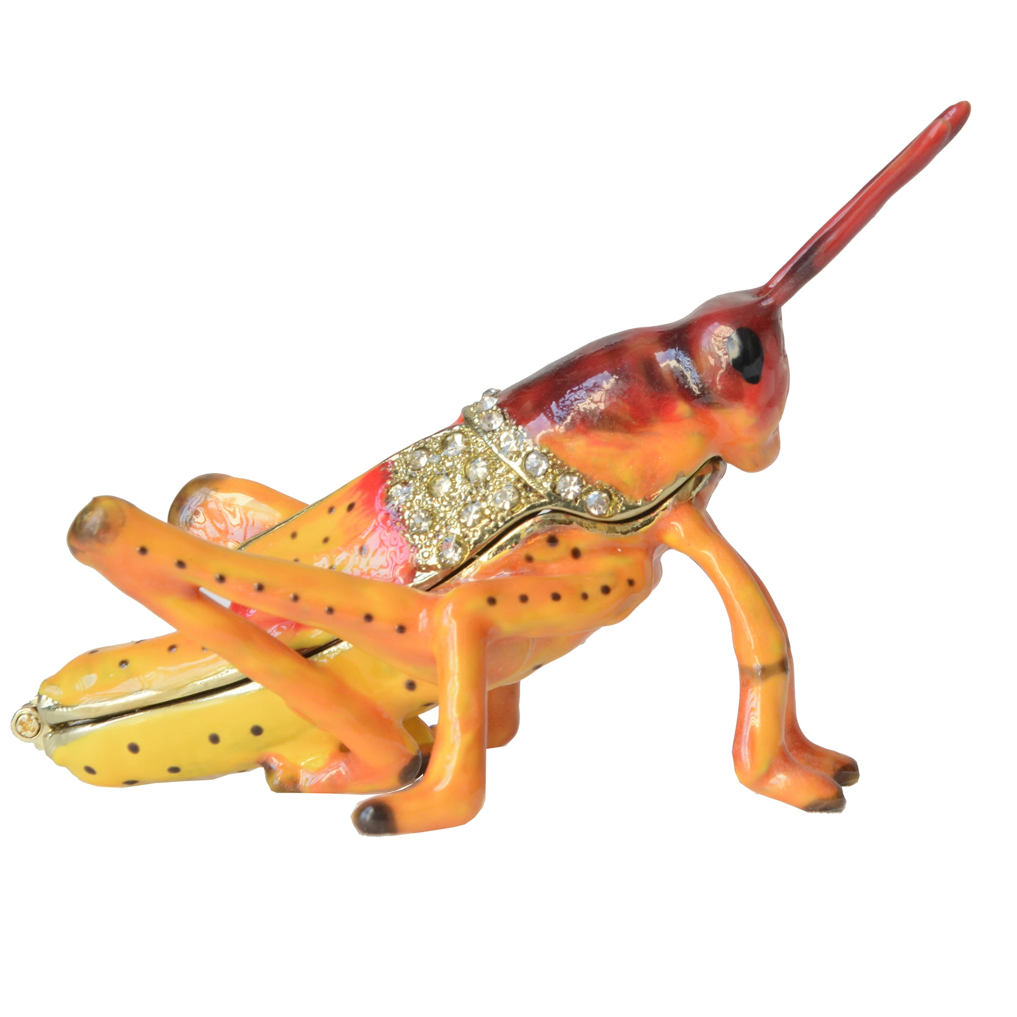 Grasshopper Insect and Bug Jewelry, Collectible Trinket Box, Unique Ornament