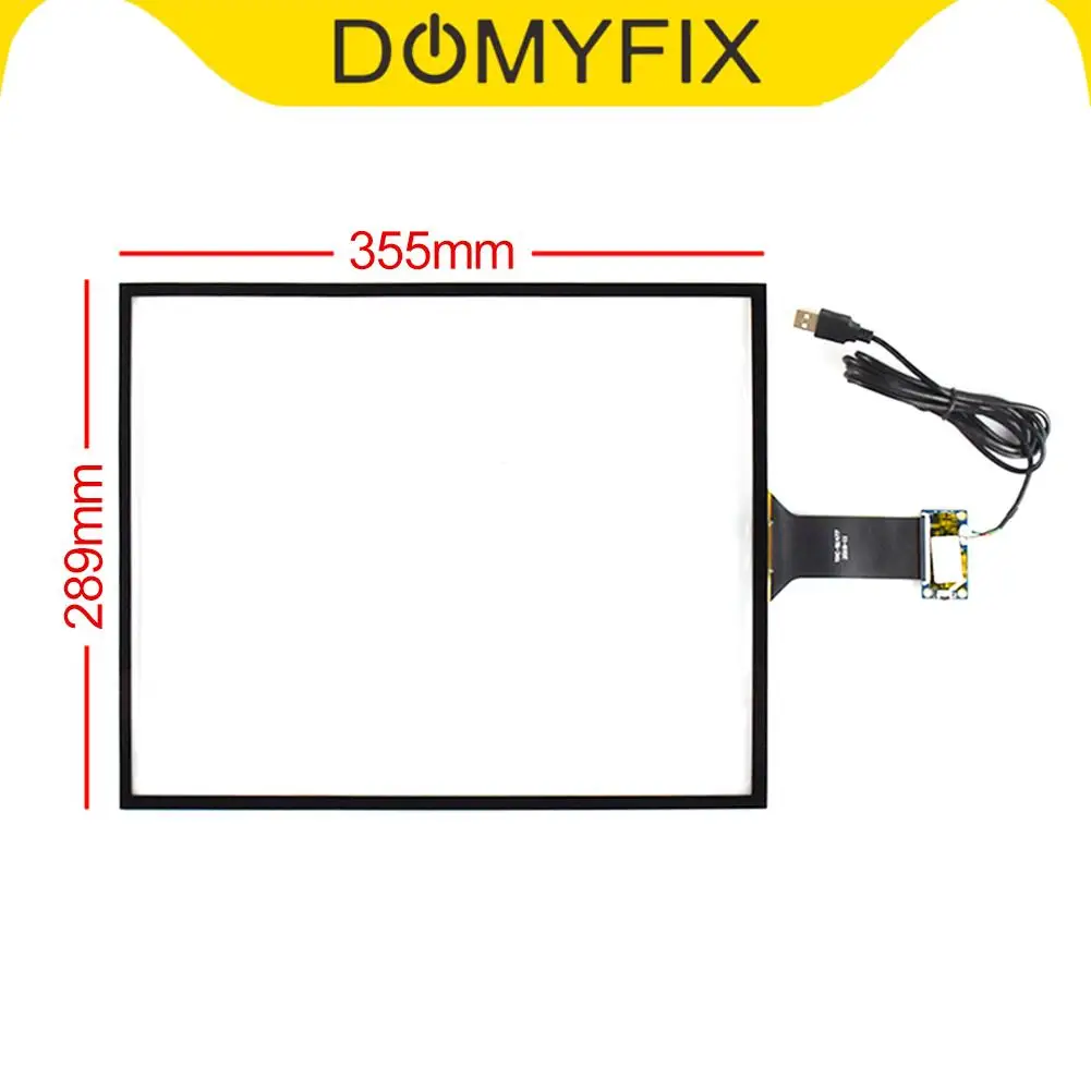 Add Touch Screen Glass Repair Replacement For 15" inch 5 wire USB Panel Kit Set 