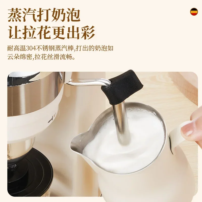 Small espresso machine for home use, fully automatic, integrated grinding and extraction function, coffee machine 3