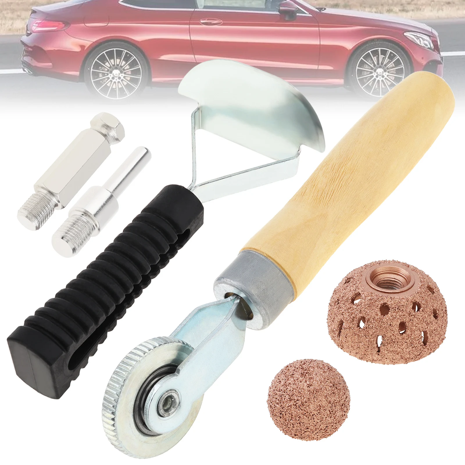 1 Set 40mm Polishing Head Sphericity TungstenSteel Polishing Wheel Tire Repair Tools For Automobile Tire,tire repair kit