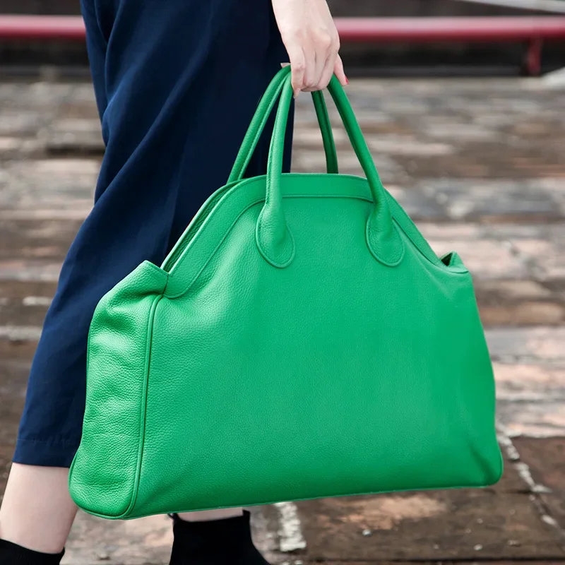

Genuine Leather Commuter Women Bags Large Capacity Practical Versatile Handbags 2024 New All-match Casual Purses Clutches Female