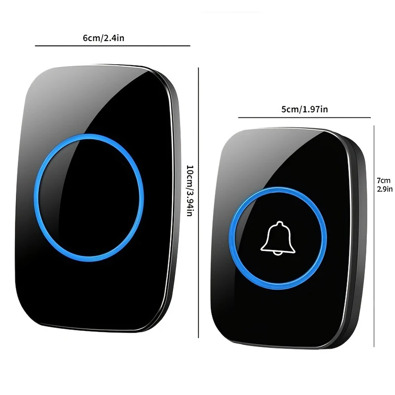 Wireless Doorbell EU Plug 300M Remote Control Waterproof 433 Frequency Through Wall Signal Alarm Ambulance Smart wireless doorbell