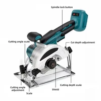 Makita – scies circulaires électriques sans balais, outil de coupe sans fil de 5 pouces, outils portatifs pour le travail du bois, batterie 18V 6
